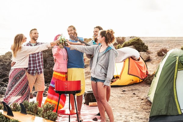 Soirée barbecue en famille dans un camping 4 étoiles
